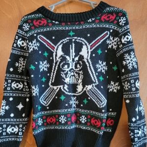 Toddler Boys Starwars Christmas Knit Sweater